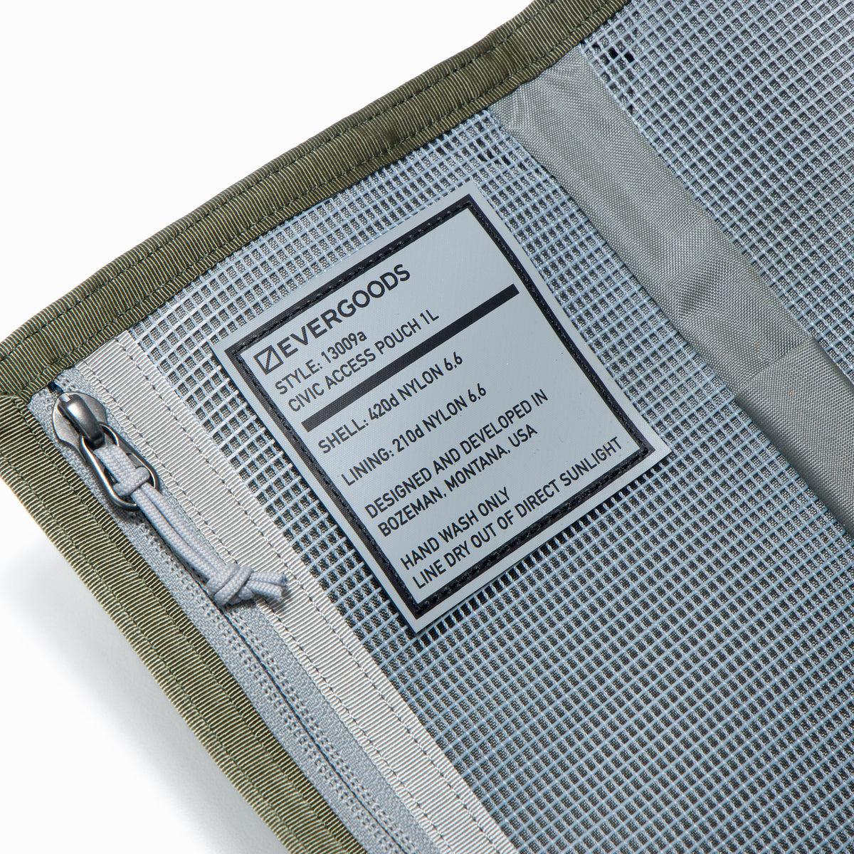 CIVIC ACCESS POUCH 1L - OD Green X Standard Grey – EVERGOODS