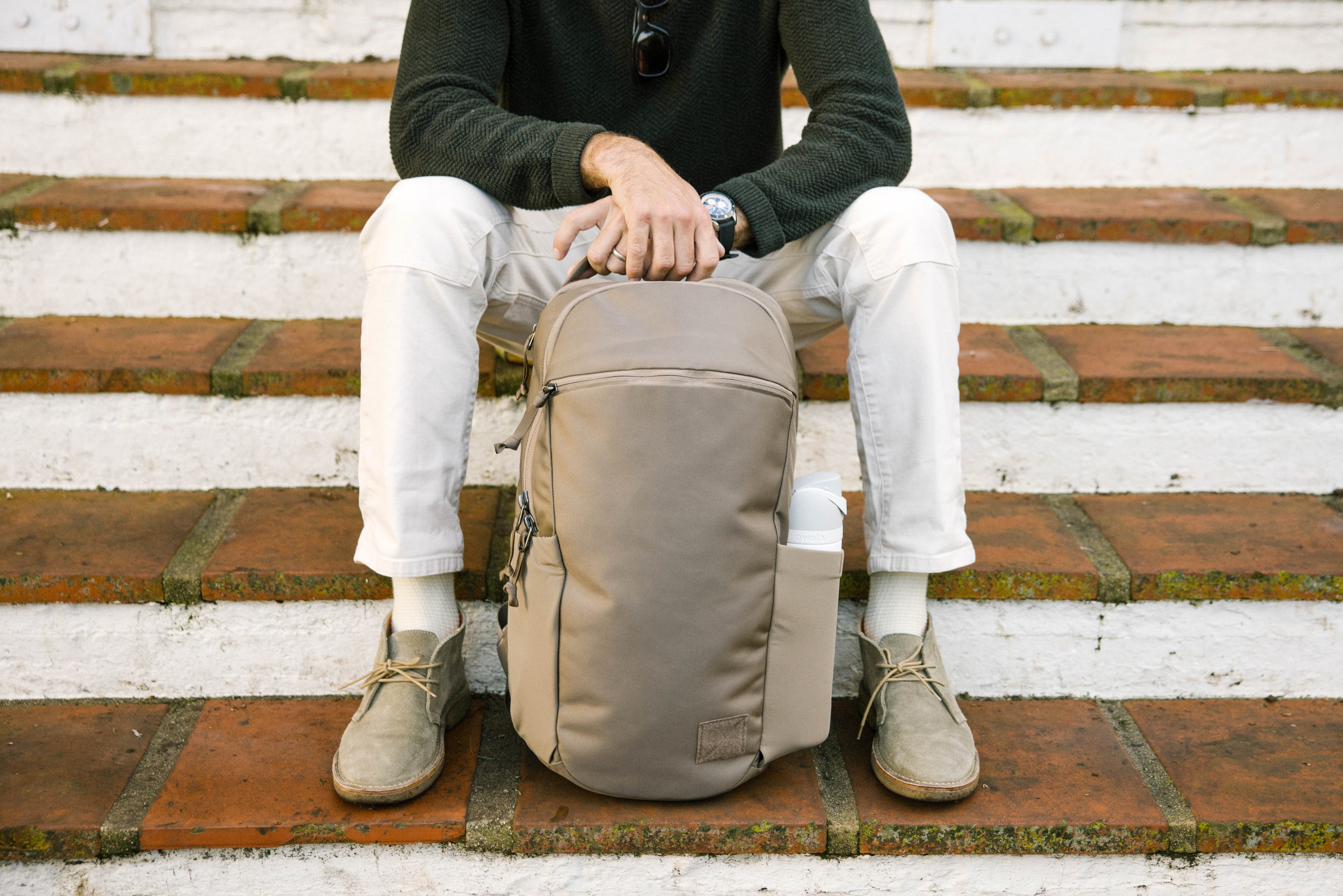 CIVIC HALF ZIP 22L - Fossil Brown – EVERGOODS Japan