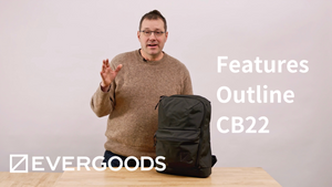 エバーグッズ ブラック ナイロン バックパック スリムタイプ サイズ:REG EVERGOODS Japan エバーグッズ