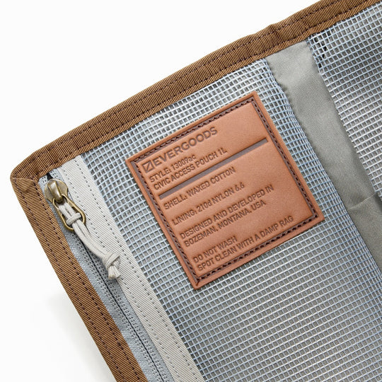 CIVIC ACCESS POUCH 1L - Waxed Canvas